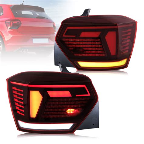 Buy Vland D Rear Lights Compatible For V W Polo Mk Aw Hatchback Not Fit Saloon