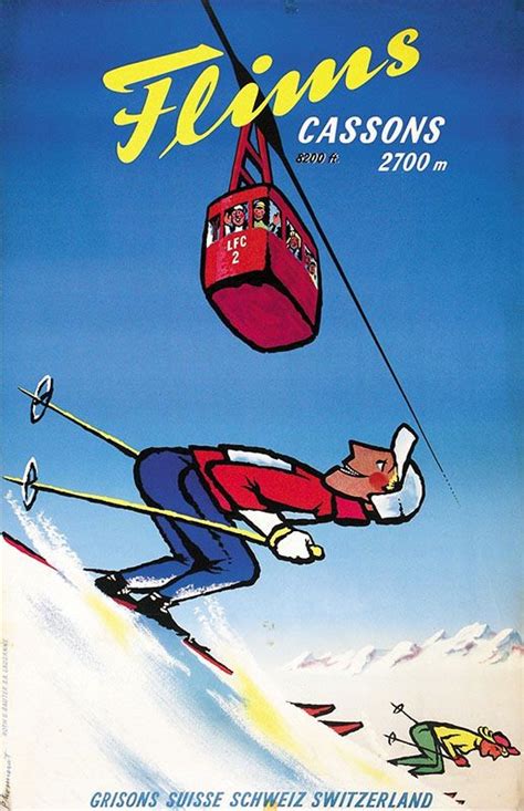 Der tourismus in der schweiz spielt für die heimische wirtschaft in vielen gemeinden eine bedeutende rolle, insbesondere in den touristisch erschlossenen bergregionen. Pierre Monnerat, Flims | Schweiz tourismus, Reiseposter ...