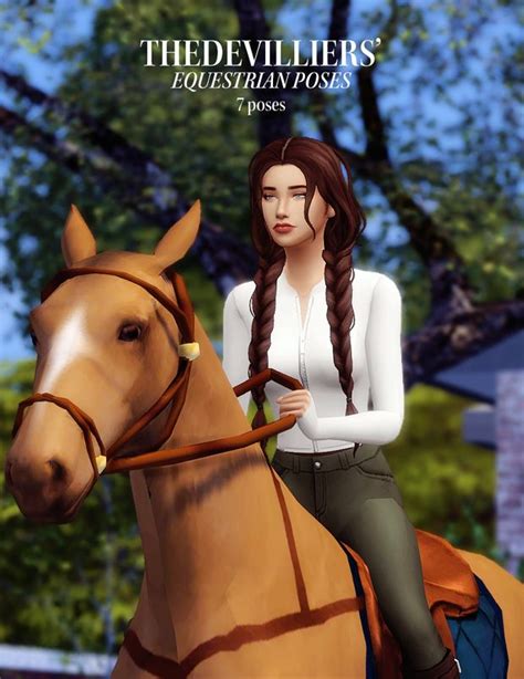 Thedevilliers — Equestrian Poses The Devilliers On Patreon Sims 4