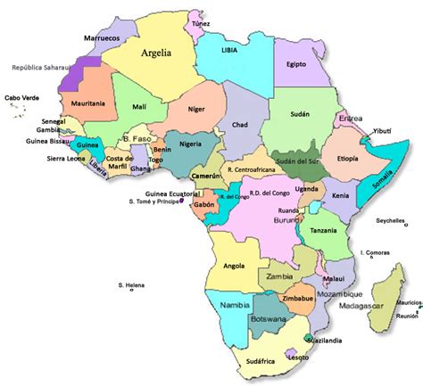 Mapa De Africa Con Nombres Imagui