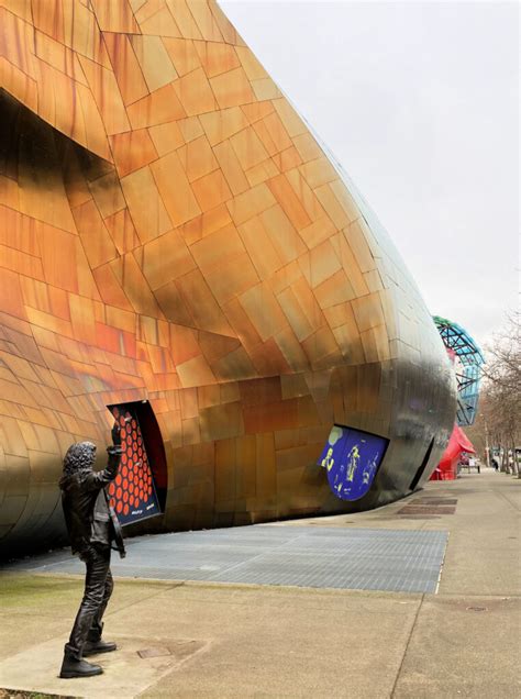 Frank Gehrys Experience Music Project Building In Seattle