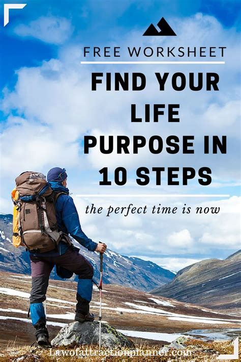 Find Your Life Purpose In 10 Steps Free Worksheet Download Now The