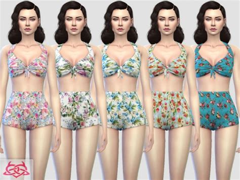The Sims Resource Pin Up Swimwear 1 Recolor 3 By Colores Urbanos • Sims 4 Downloads