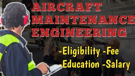 How To Become An Aircraft Maintenance Engineer Ame Eligibilityfee