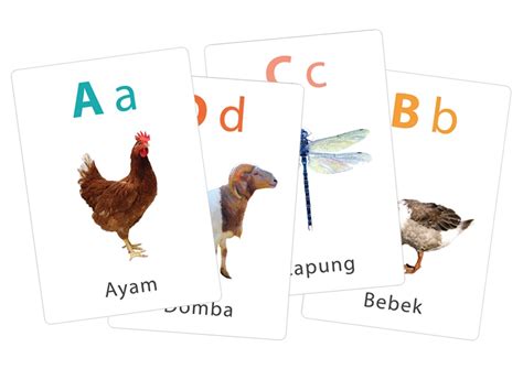 Flashcard Huruf : Nama Hewan | DOWNLOAD FLASHCARD GRATIS