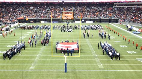 Salute To Veterans 2011 Bc Lions Half Time Show Youtube