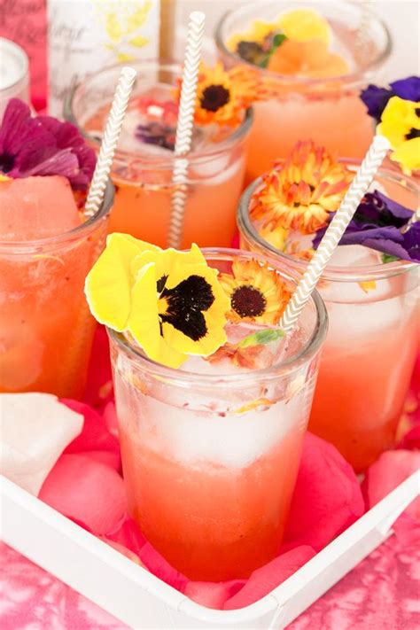 Berrylicious Floral Cocktail Recipe Floral Cocktails Wedding