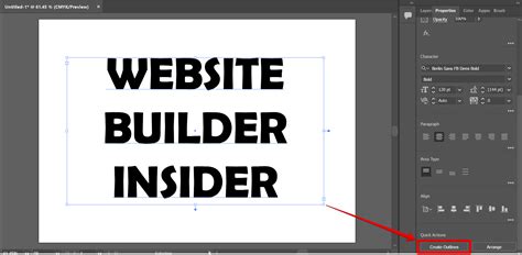 How do I vectorize text in Illustrator? - WebsiteBuilderInsider.com gambar png