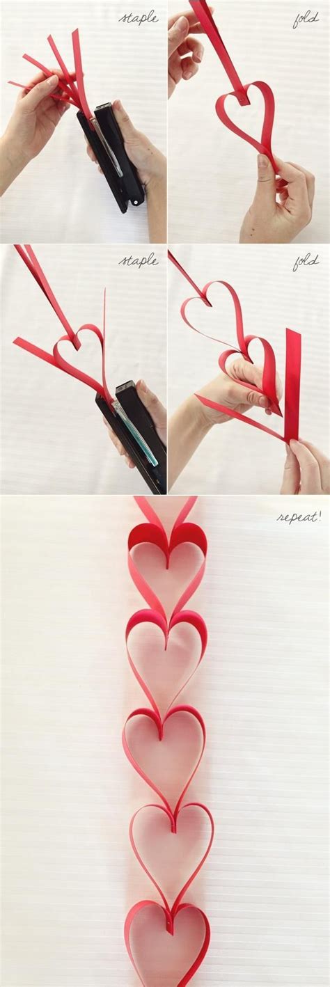 Diy Paper Heart Garland Pictures Photos And Images For Facebook