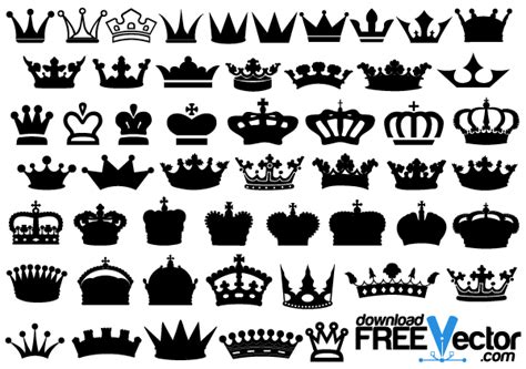 Crowns Vector Art | Download Free Vector Art | Free-Vectors