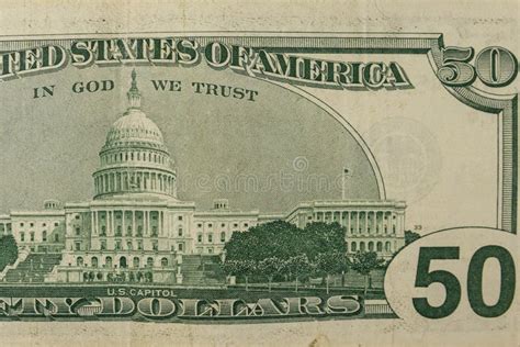 Image On The Back Of A Fifty Dollar Bill Dollar Poster