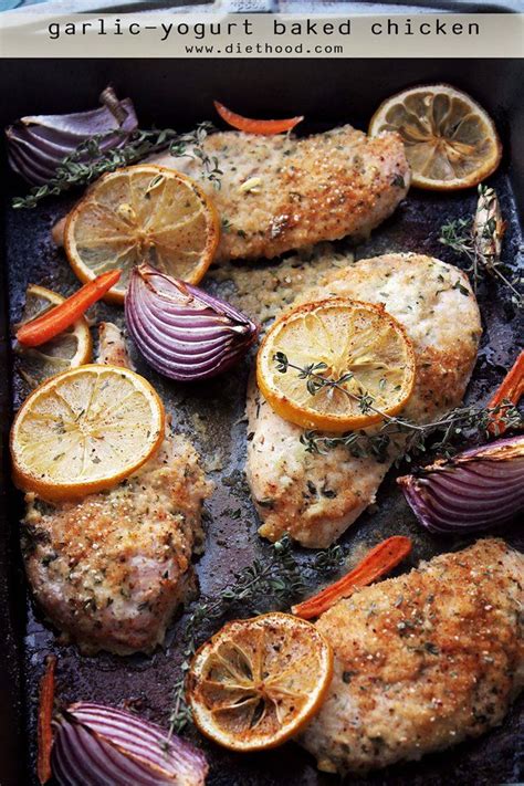 Maybe you would like to learn more about one of these? Garlic-Yogurt Baked Chicken | Baked chicken, Recipes ...