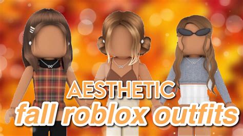 Roblox Aesthetic Outfits For Fall With Codes Youtube