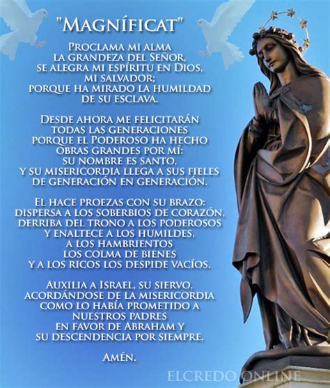Solida preparazione culturale e professionale. Oración de la MAGNÍFICA | El Credo Creo en Dios, Padre ...