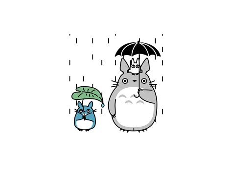 Totoro In The Rain By Ivonne Audeves On Dribbble