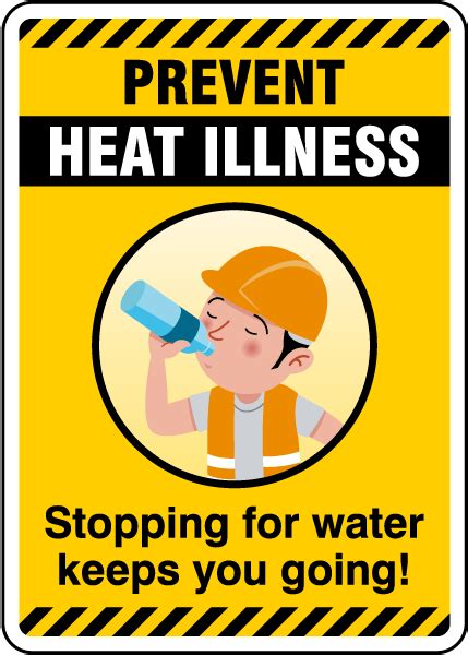 Heat Stress Safety Signages