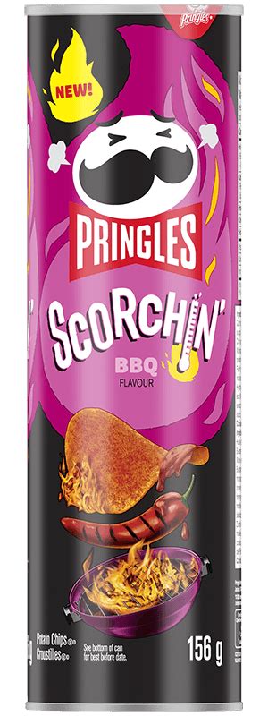 Pringles Scorchin Bbq Flavour Potato Chips