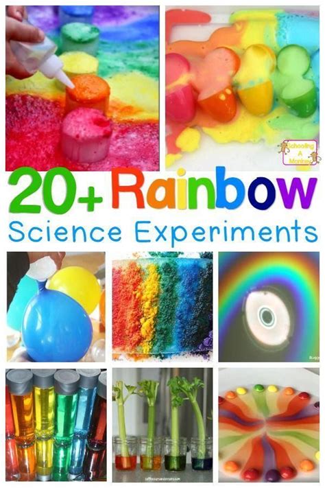 Rainbow Science Experiments For Bright Happy Learning Love Rainbows