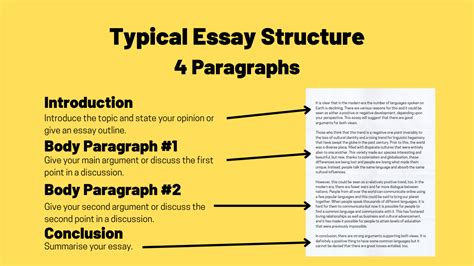 Typical Essay Structure 4 Paragraphs Ted Ielts