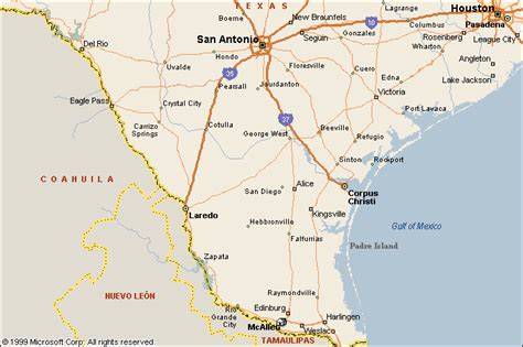 Mcallen Tx Map Of Texas Map Of World