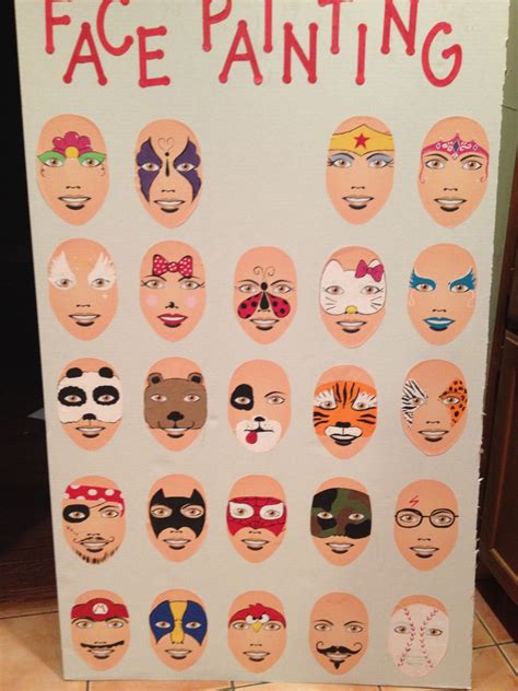 Face Painting Templates Free Printable
