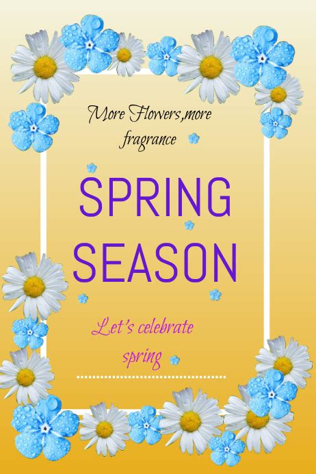 Spring Season Flyer Template Postermywall