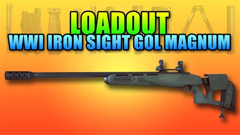 Loadout Wwi Gol Magnum Iron Sights Battlefield 4 Sniper Gameplay