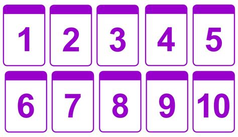 7 Best Free Printable Number Flash Cards Printableecom 10 Best Large