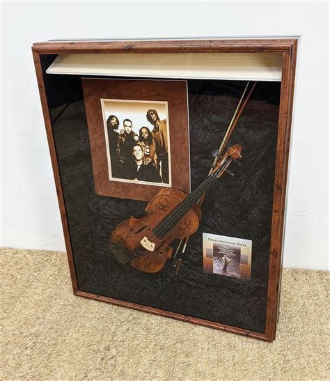 Dave Matthews Band Signed Violin Shadow Box Cased Art 1540 On Sep