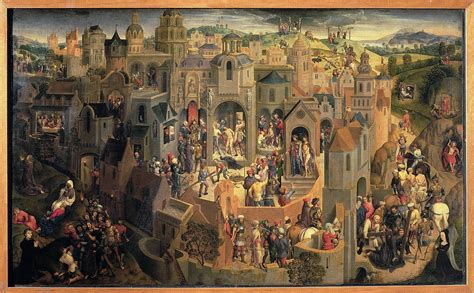 1470 71 hans memling circa 1433 1494 scenes from the passion of christ oil on oak panel 56 7