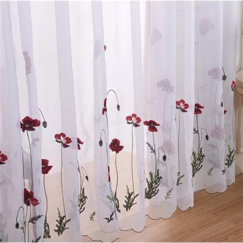 Bedroom Red And White Curtains The Best Home Design