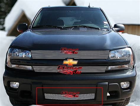 For 02 05 Chevy Trailblazer Bumper Stainless Billet Grille