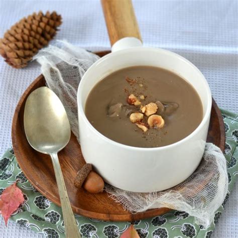Velouté de champignons et châtaignes Recette