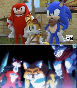 Goku and his rival, vegeta as well as, sonic and his rival, shadow have the ability to make their hair golden and spiky while they have their power. Sonic Ball - Desciclopédia
