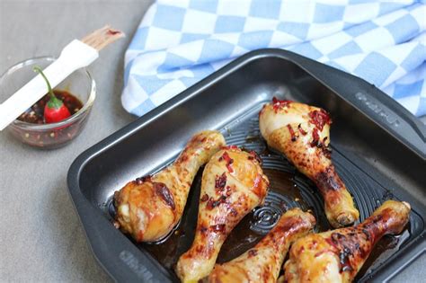 Licht spicy en sticky kippenpootjes uit de oven EEFSFOOD
