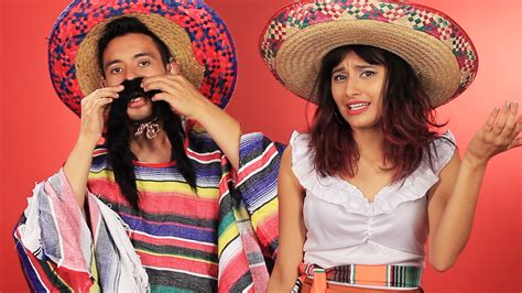 mexican people try “mexican” costumes