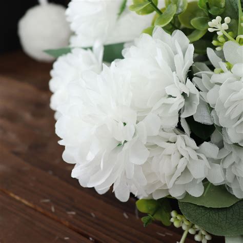 84 Chrysanthemum Mums Balls Artificial Wedding Flowers For Centerpieces