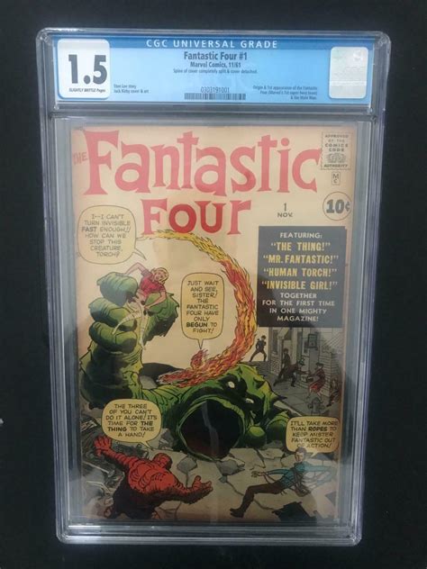 Fantastic Four 1 Cgc 15 Origin And 1st Appearance Of