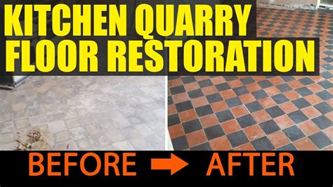 It is not unusual to spend up to $5k in commercial kitchens to replace cracked tiles and regrout once or twice a year. Quarry Tile Kitchen Floor Restoration Cheshire - YouTube