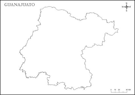 Mapa De Guanajuato Para Imprimir