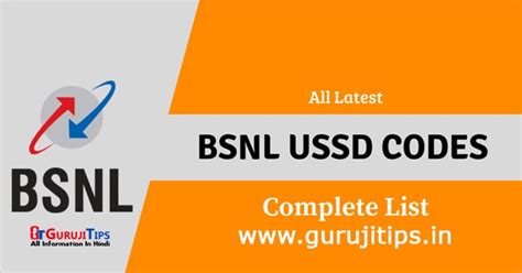 Bsnl Ussd Codes List To Check Data Usage Balance Offer And Benefits