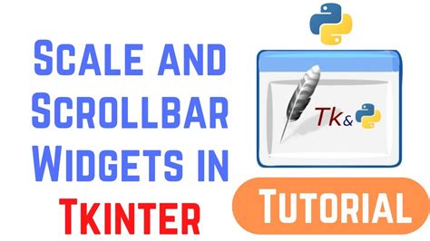 Tkinter Tutorial For Beginners Scale And Scrollbar Widgets Youtube