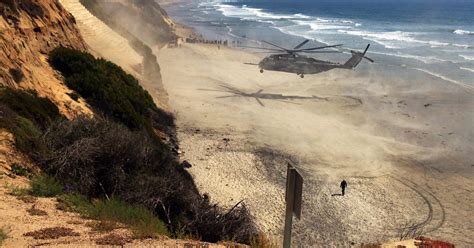 Marine Helicopter Makes Emergency Landing On California Beach