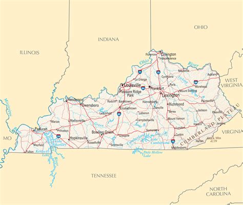 Kentucky Reference Map •
