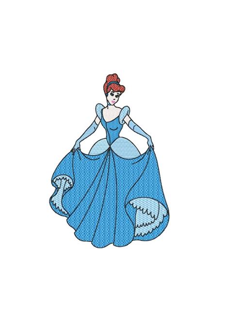 Items Similar To Cinderella Machine Embroidery Design On Etsy