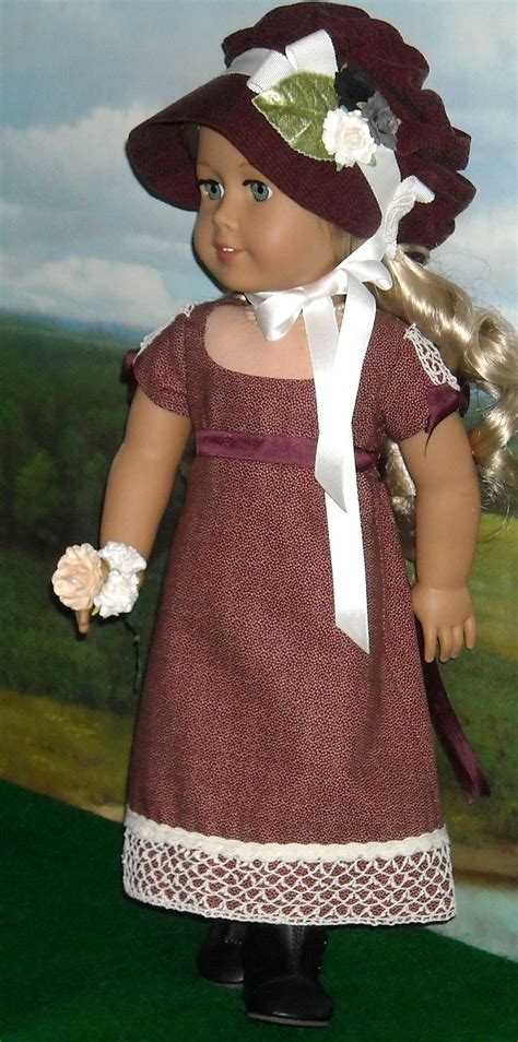 burgundy pelisse 5 american girl doll patterns regency dress american girl doll