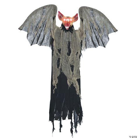Hanging Bat With Wings Halloween Decoration Oriental Trading