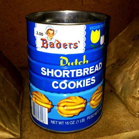 The cookies go very well with coffee. Shortbread Cookies in the blue can - Packaged Foods ...