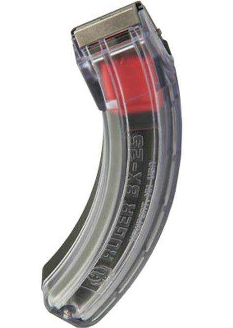 Ruger Magazine Bx 25 Clear 1022 22 Lr 25 Round Mag Climags