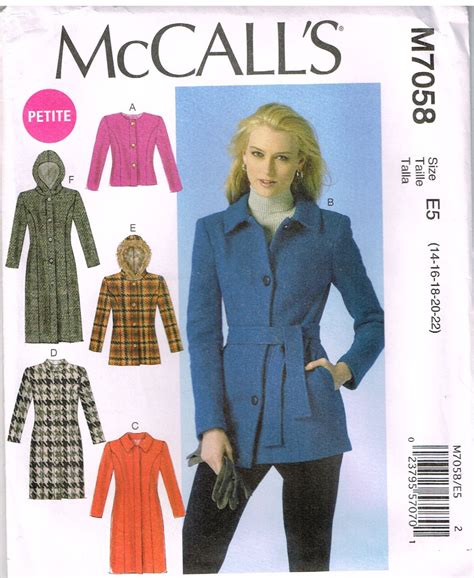 Mccall S M Home Sewing Pattern Misses Coat By Ohsewworthit